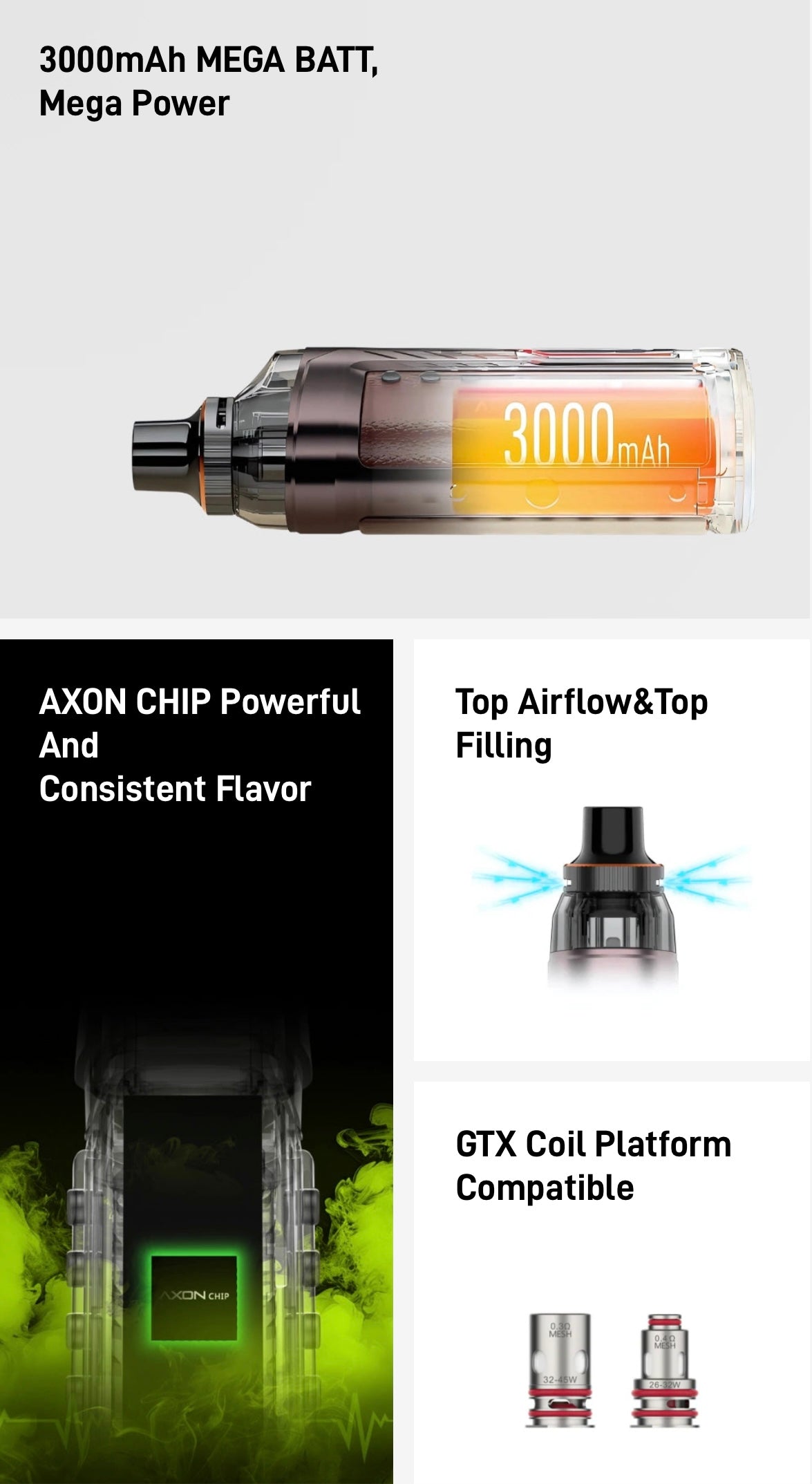 VAPORESSO Armour G 80W Pod Mod Kit