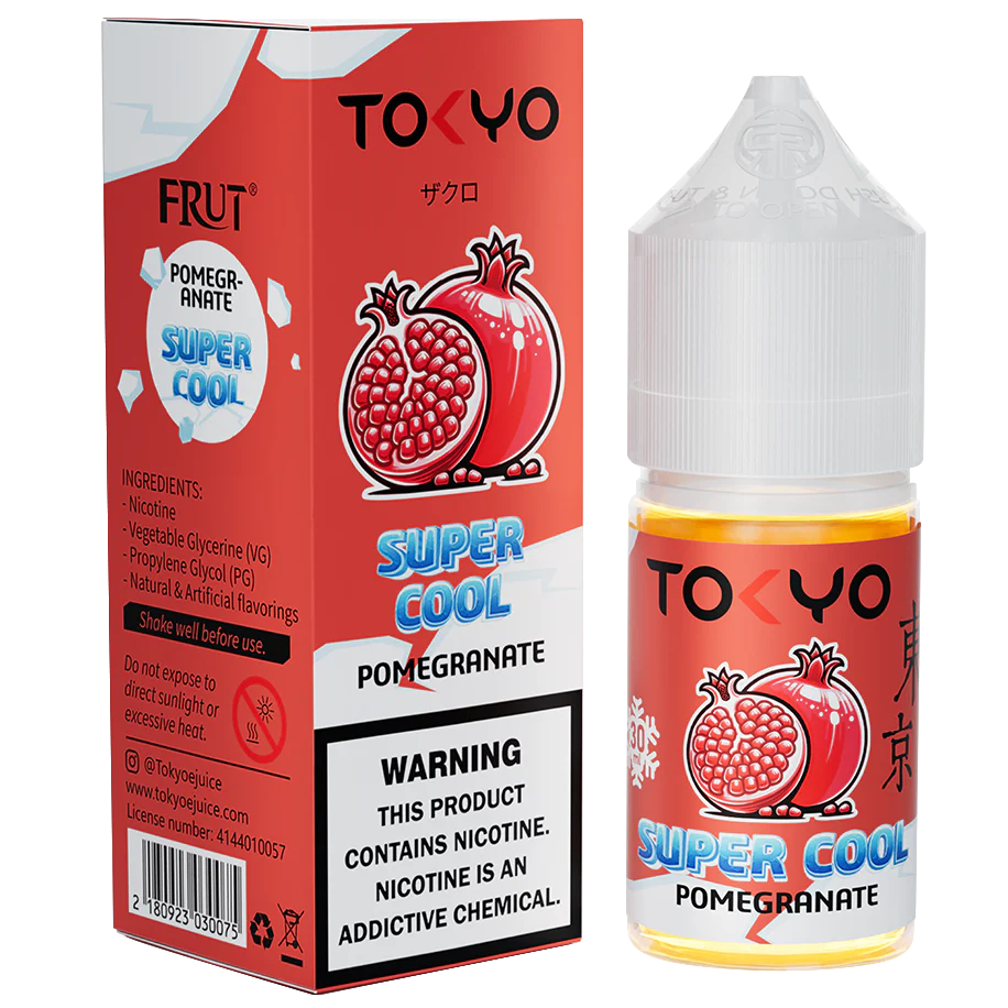 TOKYO SUPER COOL SERIES Pomegranate Nic Salts 30ml ( 35, 50mg )