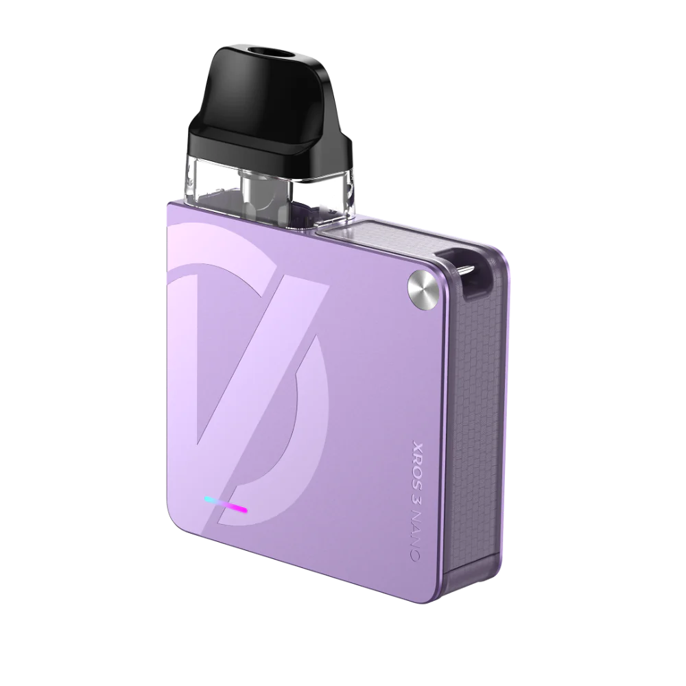 VAPORESSO XROS 3 Nano pod kit lilac purple available at Vape Hub Pakistan.