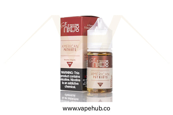 naked tobacco american patriots NKD 100 Nic Salt 30ml Select Vape Naked 100 Tobacco - American