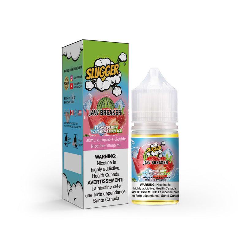 SLUGGER JAW BREAKER Strawberry Watermelon Ice Nic Salts 30ml (20, 35 & 50mg)