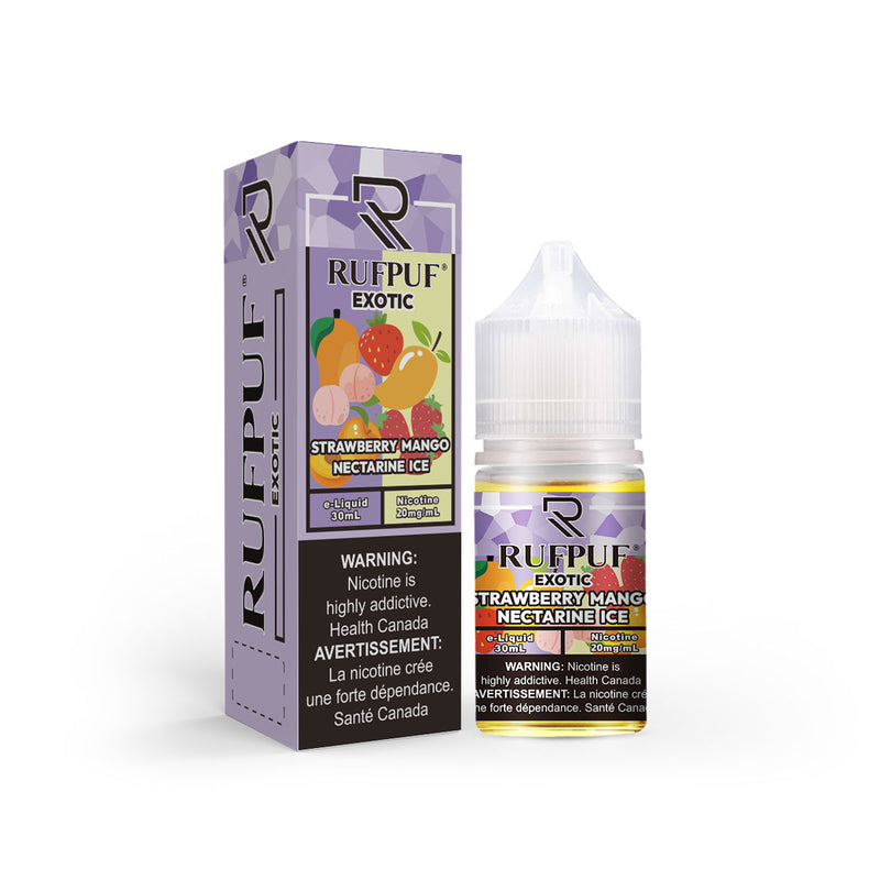 RUFPUF EXOTIC Strawberry Mango Nectarine Ice Nic Salts 30ML ( 20, 35 & 50mg)