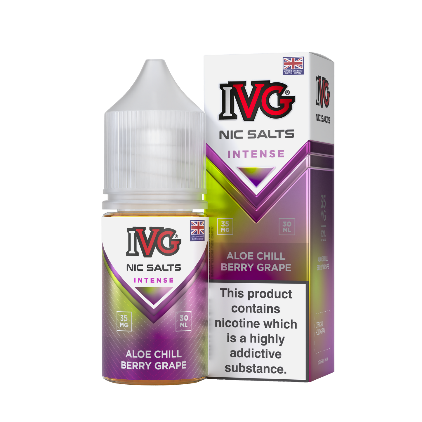 IVG INTENSE Aloe Chill Berry Grape Nic Salts 30ML ( 35 & 55mg)