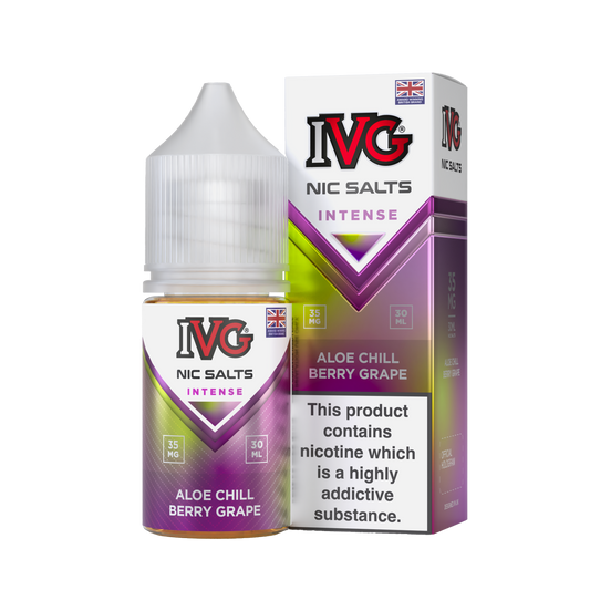 IVG INTENSE Aloe Chill Berry Grape Nic Salts 30ML ( 35 & 55mg)