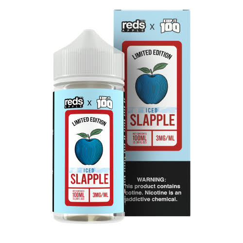 7Daze REDS Slapple Iced 100ML (0, 3 & 6mg )