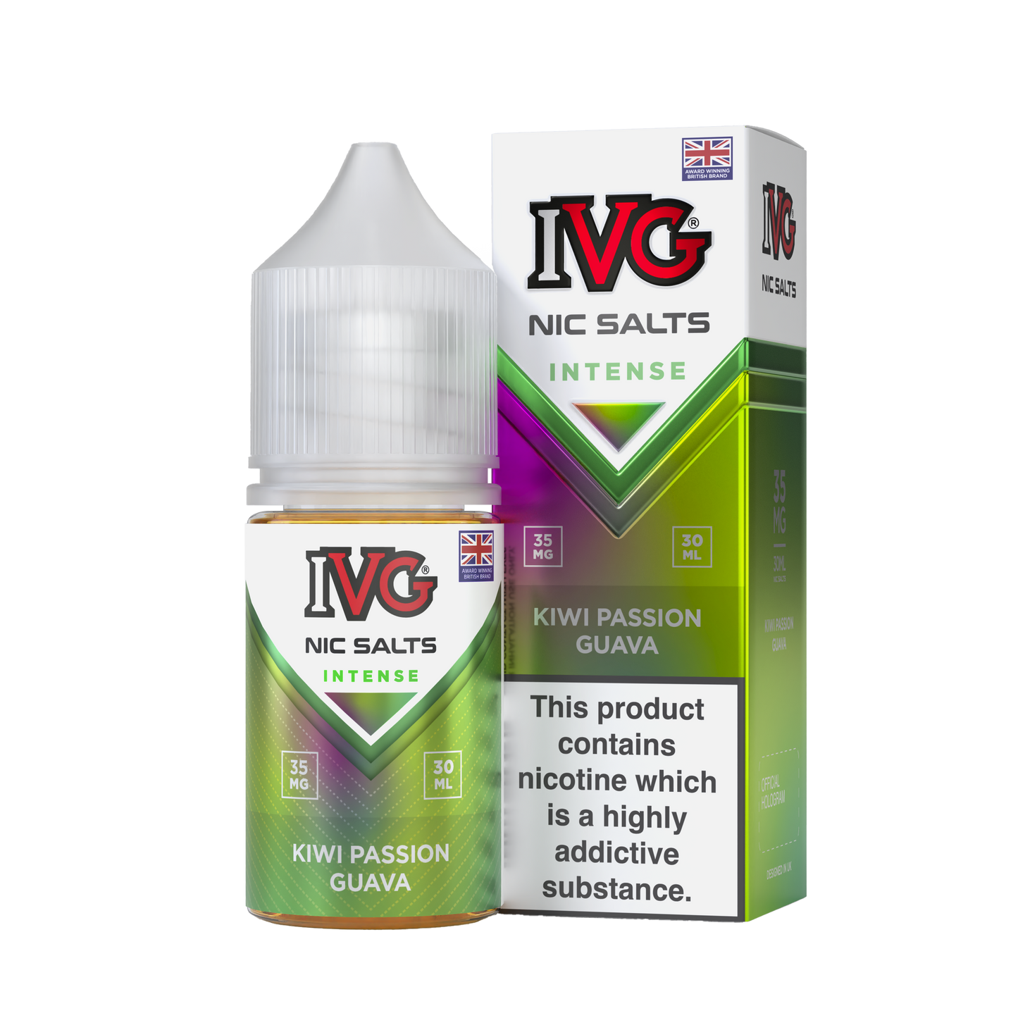 IVG INTENSE Kiwi Passion Guava Nic Salts 30ML ( 35 & 55mg)