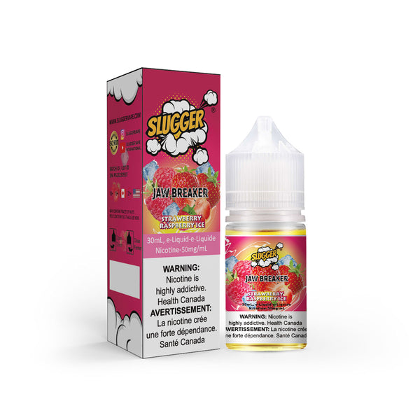 SLUGGER JAW BREAKER Strawberry Raspberry Ice Nic Salts 30ml (20, 35 & 50mg)