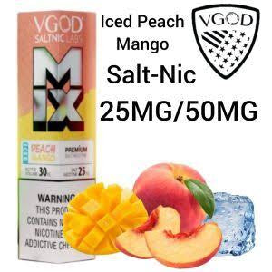 VGOD MIX Series Iced Peach Mango Nic Salts 30ml ( 25mg & 50mg)