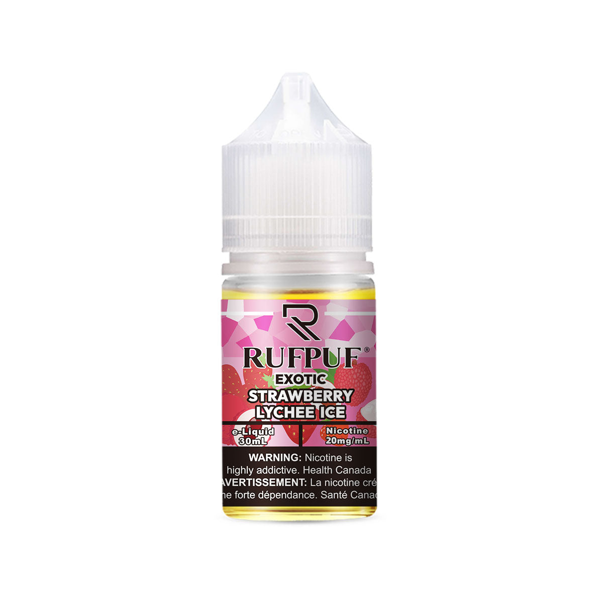 RUFPUF EXOTIC Strawberry Lychee Ice Nic Salts 30ML ( 20, 35 & 50mg)
