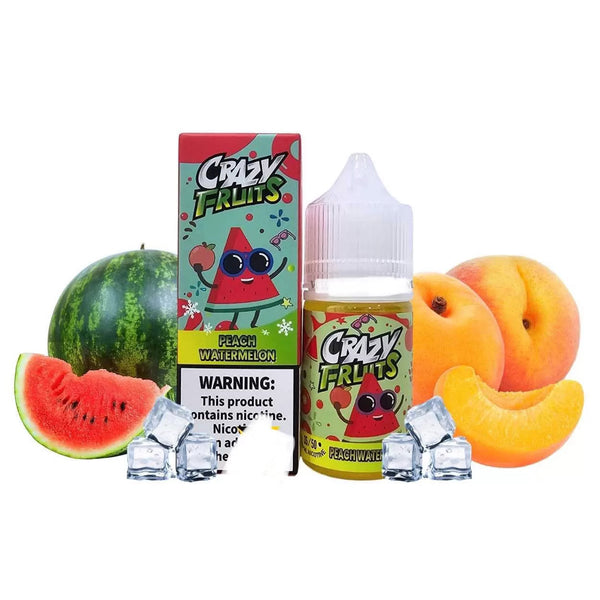 TOKYO CRAZY FRUITS SERIES Peach Watermelon Nic Salts 30ml ( 35, 50mg )