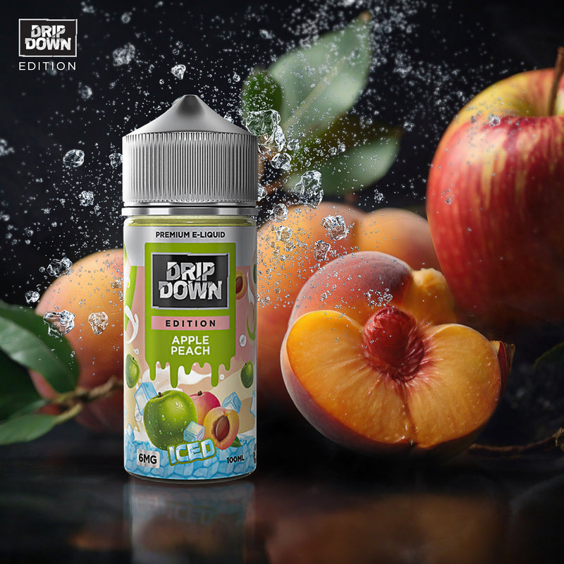 DRIP DOWN EDITION SERIES Apple Peach Ice 100ML ( 0, 3 & 6mg)