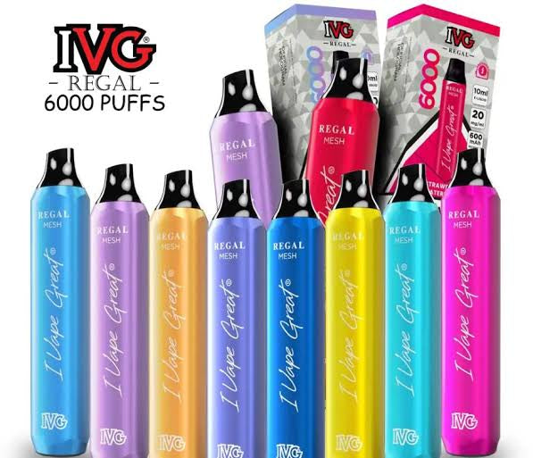 IVG REGAL Mesh Bar 6000 Puffs Rechargeable 2%