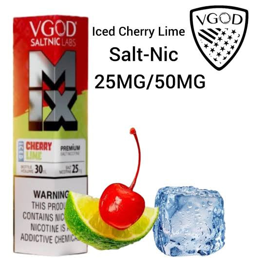 VGOD MIX Series Iced Cherry Lime Nic Salts 30ml ( 25mg & 50mg)