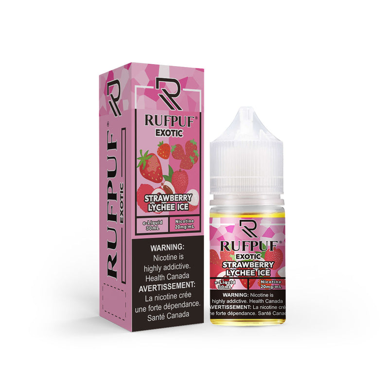 RUFPUF EXOTIC Strawberry Lychee Ice Nic Salts 30ML ( 20, 35 & 50mg)