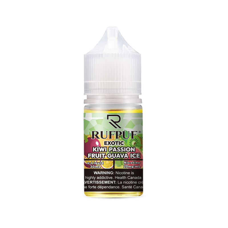 RUFPUF EXOTIC Kiwi Passion Fruit Guava Ice Nic Salts 30ML ( 20, 35 & 50mg)