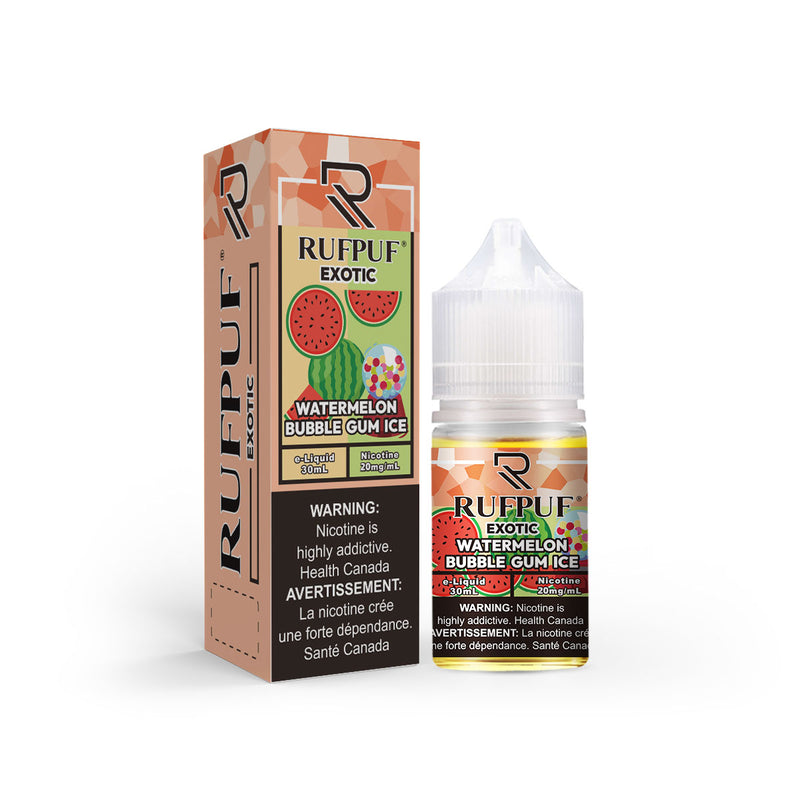 RUFPUF EXOTIC Watermelon Bubble Gum Ice Nic Salts 30ML ( 20, 35 & 50mg)