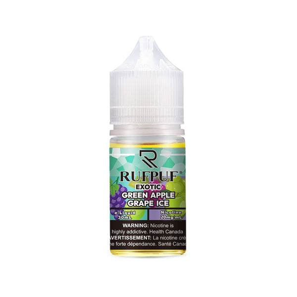 RUFPUF EXOTIC Green Apple Grape Ice Nic Salts 30ML ( 20, 35 & 50mg)