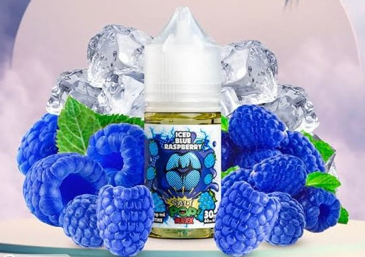 POP Vapors Iced Blue Raspberry Nic Salts 30ml ( 35mg & 50mg)