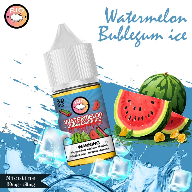 RIO Watermelon Bubblegum Ice Nic Salts 30ML ( 30mg & 50mg)