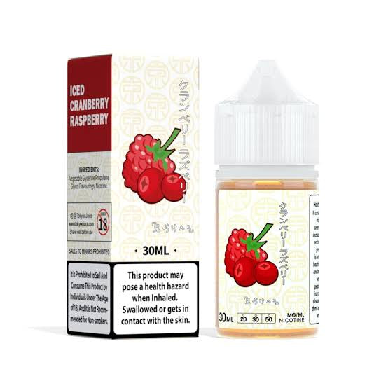 TOKYO Iced Cranberry Raspberry Nic Salts 30ML (20, 30 & 50mg)