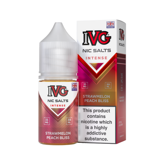 IVG INTENSE Strawmelon Peach Bliss Nic Salts 30ML ( 35 & 55mg)
