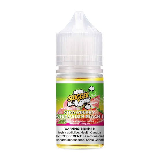 SLUGGER Strawberry Watermelon Peach Ice Nic Slats 30ml (20, 35 & 50mg)