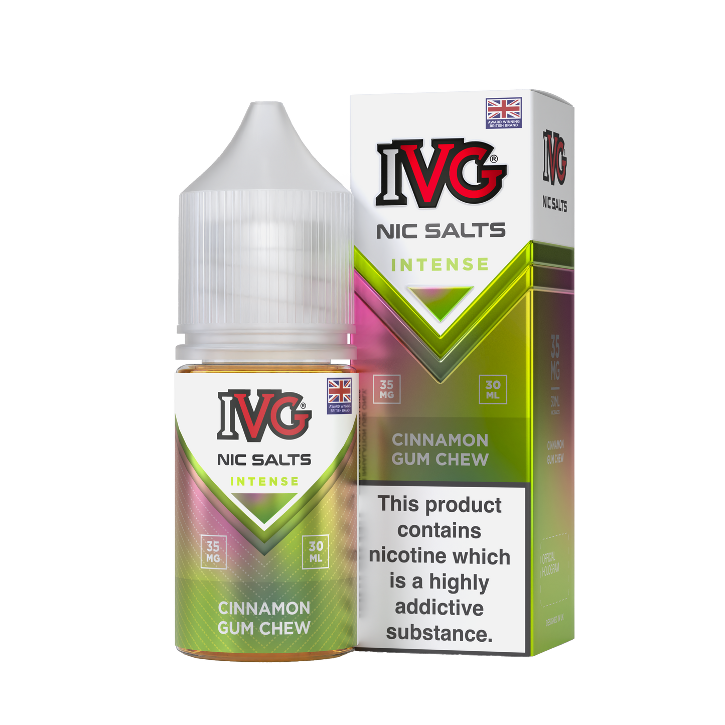 IVG INTENSE Cinnamon Gum Chew Nic Salts 30ML ( 35 & 55mg)
