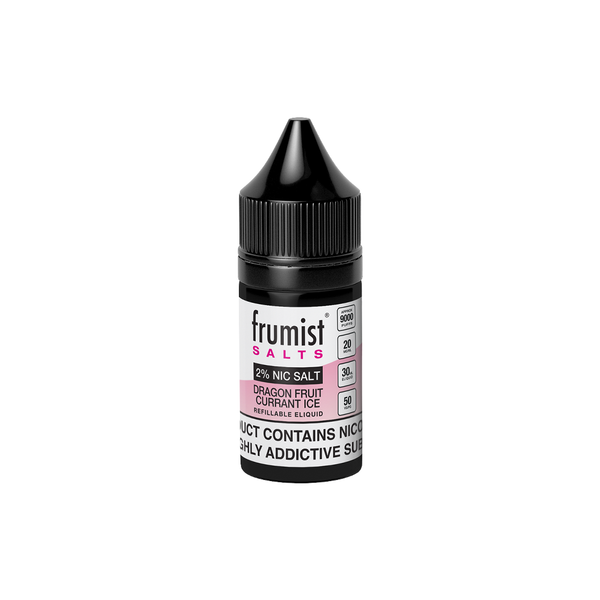 FRUMIST Dragon Fruit Currant Ice 30ml nicotine salt available at Vape Hub Pakistan.