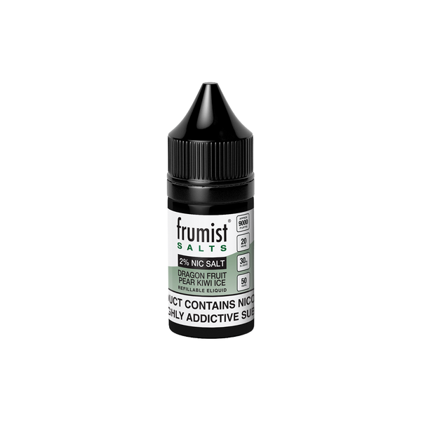 FRUMIST Dragon Fruit Pear Kiwi Ice 30ml nicotine salt available at Vape Hub Pakistan.