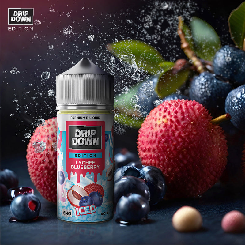 DRIP DOWN EDITION SERIES Lychee Blueberry 100ML ( 0, 3 & 6mg)