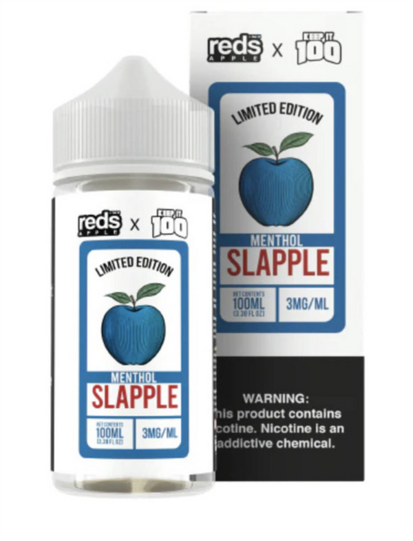 7Daze REDS Menthol Slapple 100ML (0, 3 & 6mg )