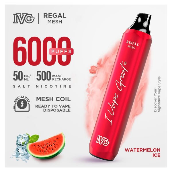 IVG REGAL Mesh Bar 6000 Puffs Rechargeable 5%