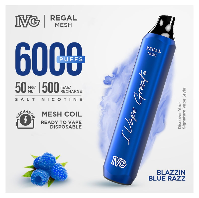 IVG REGAL Mesh Bar 6000 Puffs Rechargeable 5%