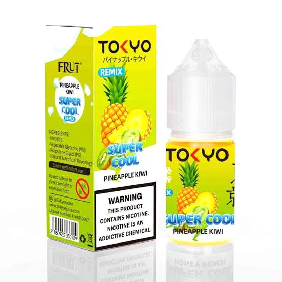 TOKYO SUPER COOL SERIES Pineapple Kiwi Nic Salts 30ml ( 35, 50mg )