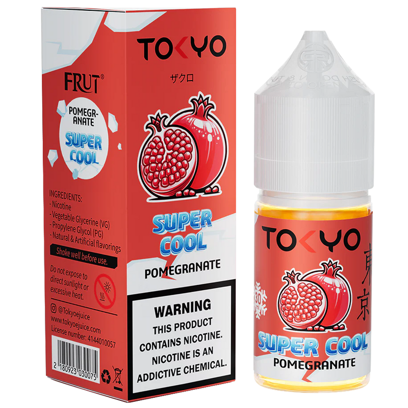 TOKYO SUPER COOL SERIES Pomegranate Nic Salts 30ml ( 35, 50mg )