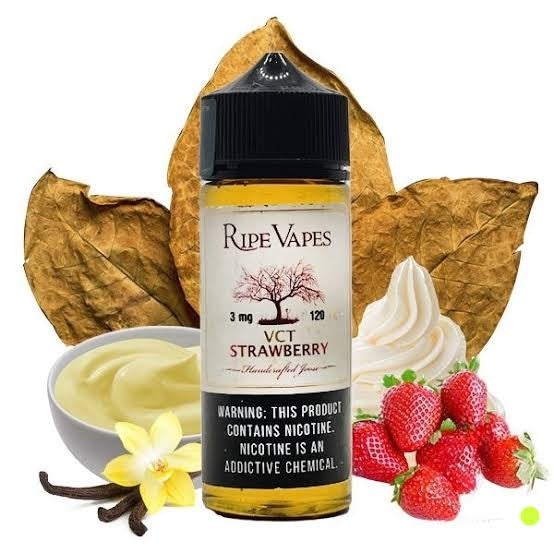 RIPE VAPES VCT Strawberry 120ml ( 3 , 6 , 12 & 18mg )