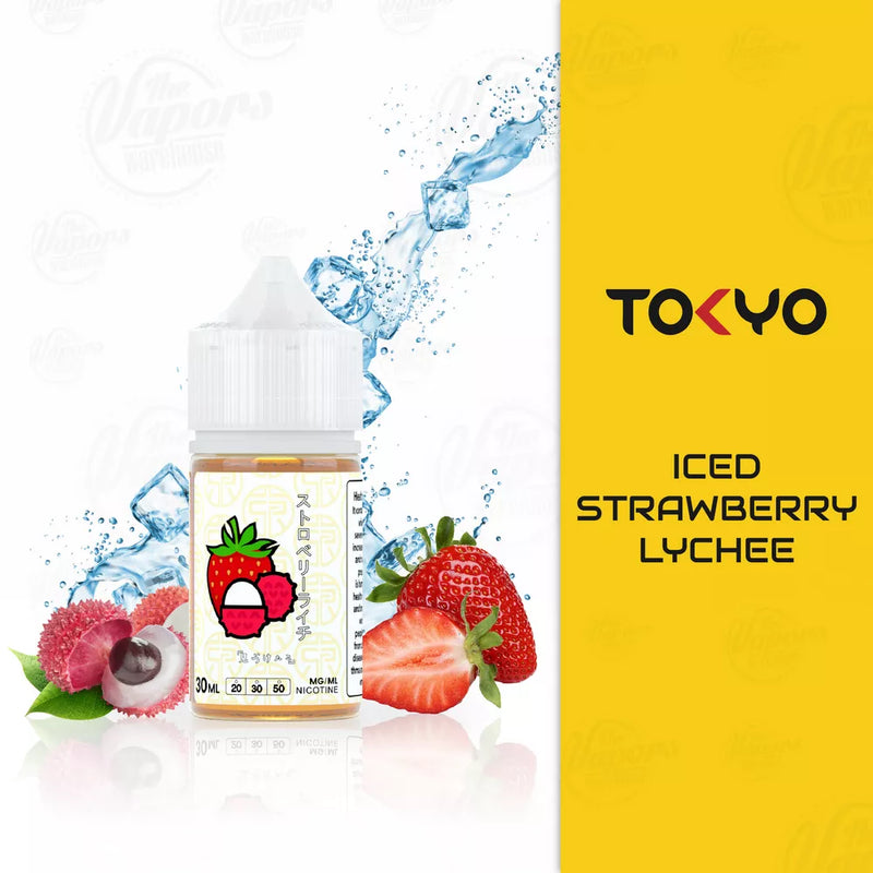 TOKYO Iced Strawberry Lychee Nic Salts 30ML (20, 30 & 50mg)