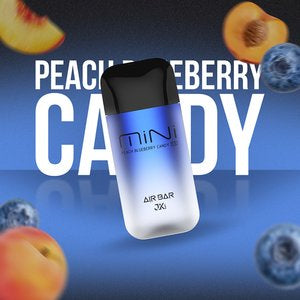 AIR BAR MINI 2000 Puffs 5% Disposable Peach Blueberry Candy available at Vape Hub Pakistan.