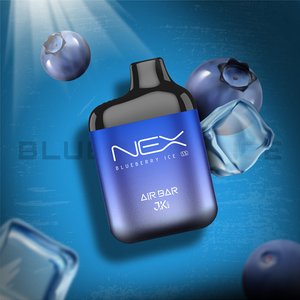 AIR BAR NEX 6500 Puffs 5% Disposable Blueberry Ice available at Vape Hub Pakistan.