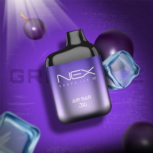 AIR BAR NEX 6500 Puffs 5% Disposable Grape Ice available at Vape Hub Pakistan.