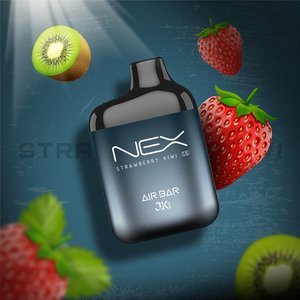 AIR BAR NEX 6500 Puffs 5% Disposable Strawberry Kiwi available at Vape Hub Pakistan.