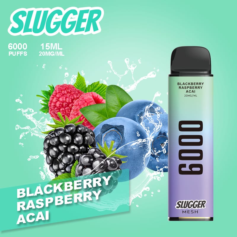 Slugger 6000 Puffs 20mg Disposable available at Vape Hub Pakistan.