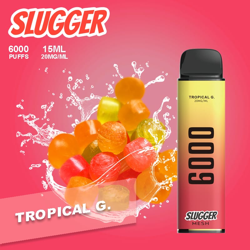 Slugger 6000 Puffs 20mg Disposable available at Vape Hub Pakistan.