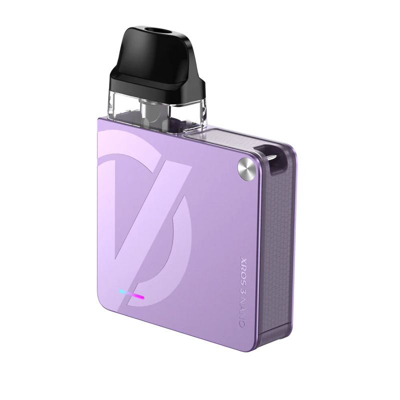 VAPORESSO XROS 3 Nano pod kit lilac purple available at Vape Hub Pakistan.