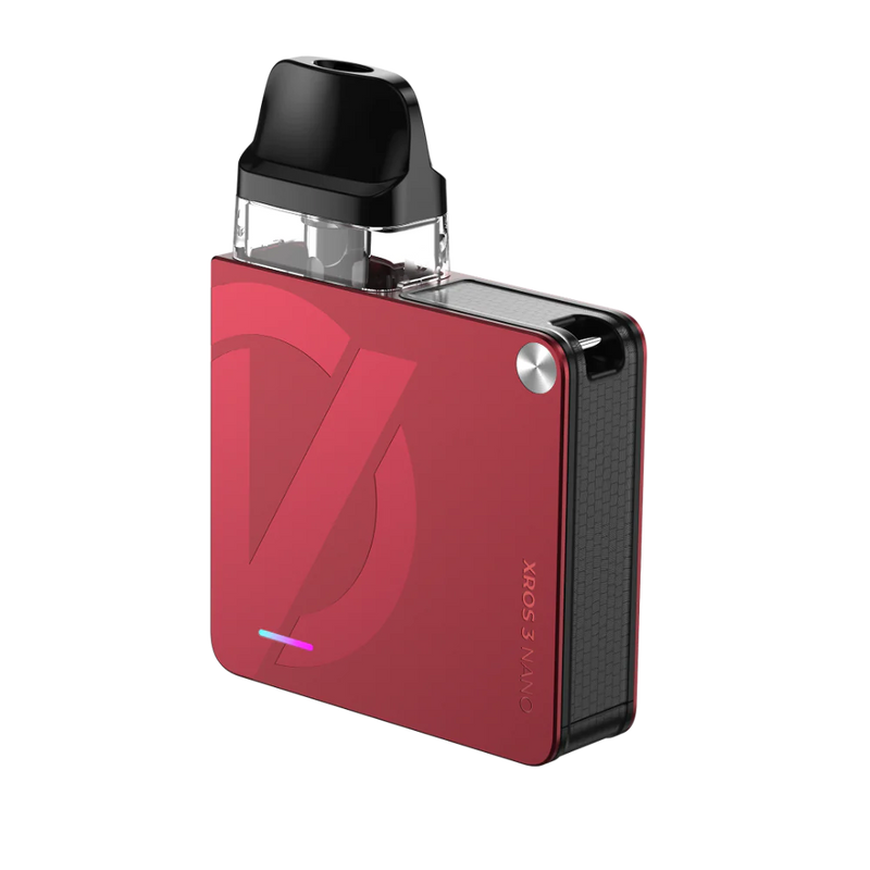 VAPORESSO XROS 3 Nano pod kit magenta red available at Vape Hub Pakistan.