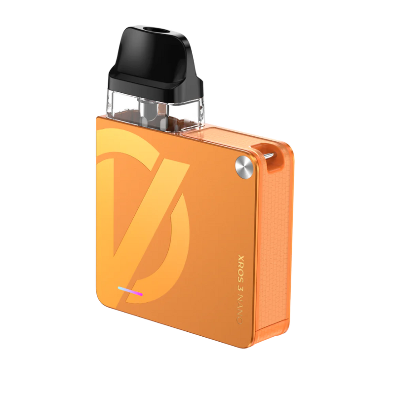 VAPORESSO XROS 3 Nano pod kit vital orange available at Vape Hub Pakistan.