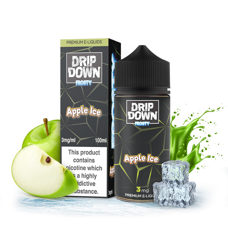 DRIP DOWN Apple Ice 100ml (0, 3 & 6mg)