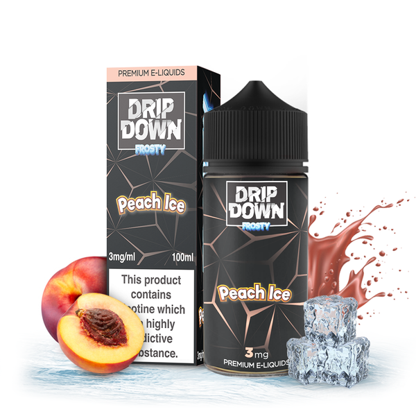 DRIP DOWN Peach Ice 100ml (0, 3 & 6mg)