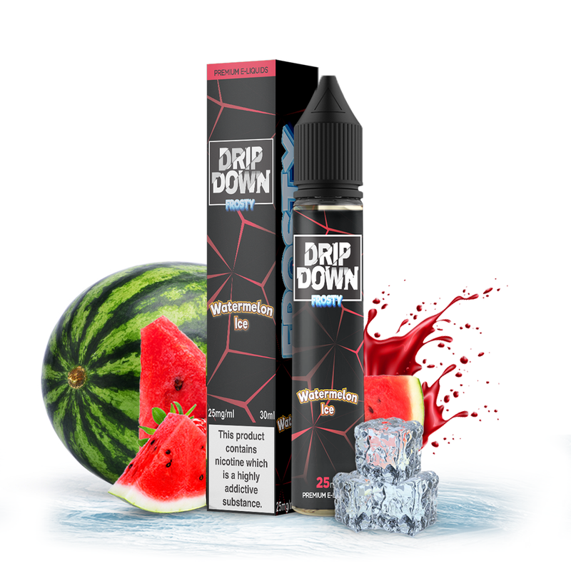 DRIP DOWN Watermelon Ice Nic Salts 30ML ( 25 & 50mg)