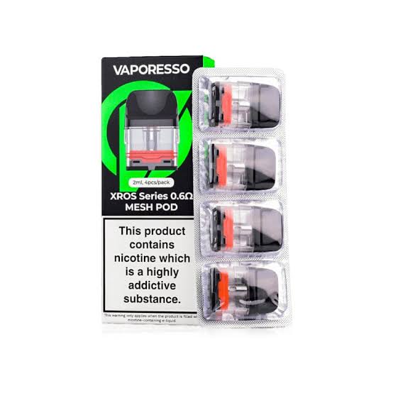 Vaporesso Xros replacement pods 0.6 ohm available at Vape Hub Pakistan.